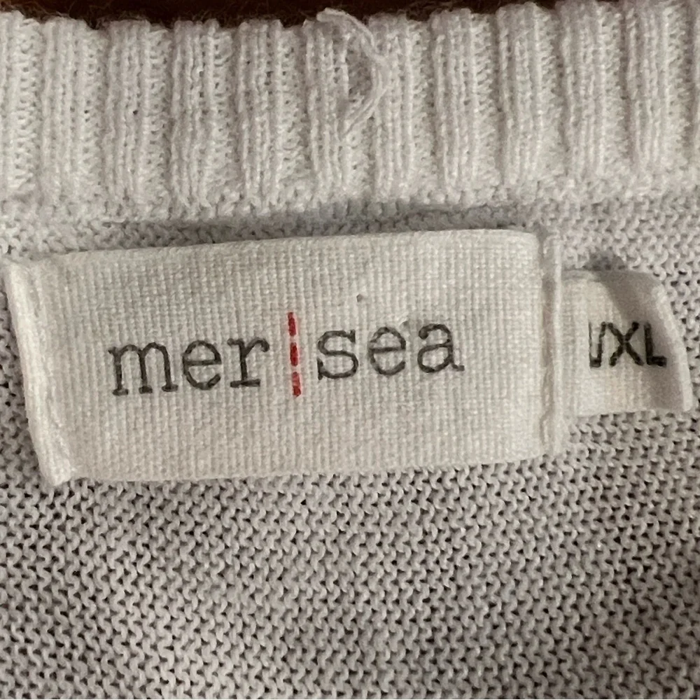 Mersea women’s white Catalina crewneck oversized sweater L/XL - Picture 7 of 8